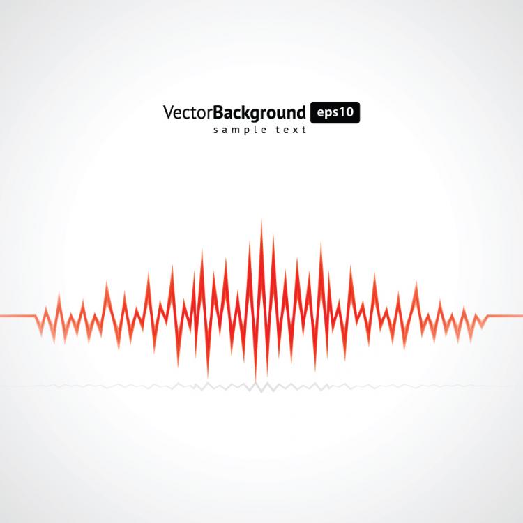 free vector Dynamic audio waves 05 vector